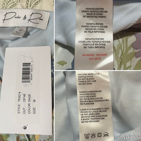 Modcloth Through Fields Of Gold Dress Asymmetrical Scarf Hem Faux Wrap Green M - Picture 12 of 13